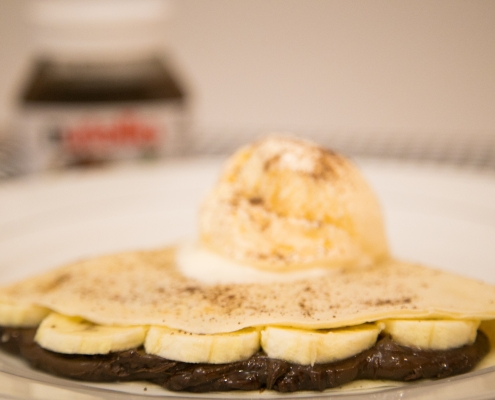 Buffet de Crepe - Crepe de Banana com Nutella - Sobral Gastronomia